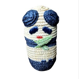 Vintage wicker panda